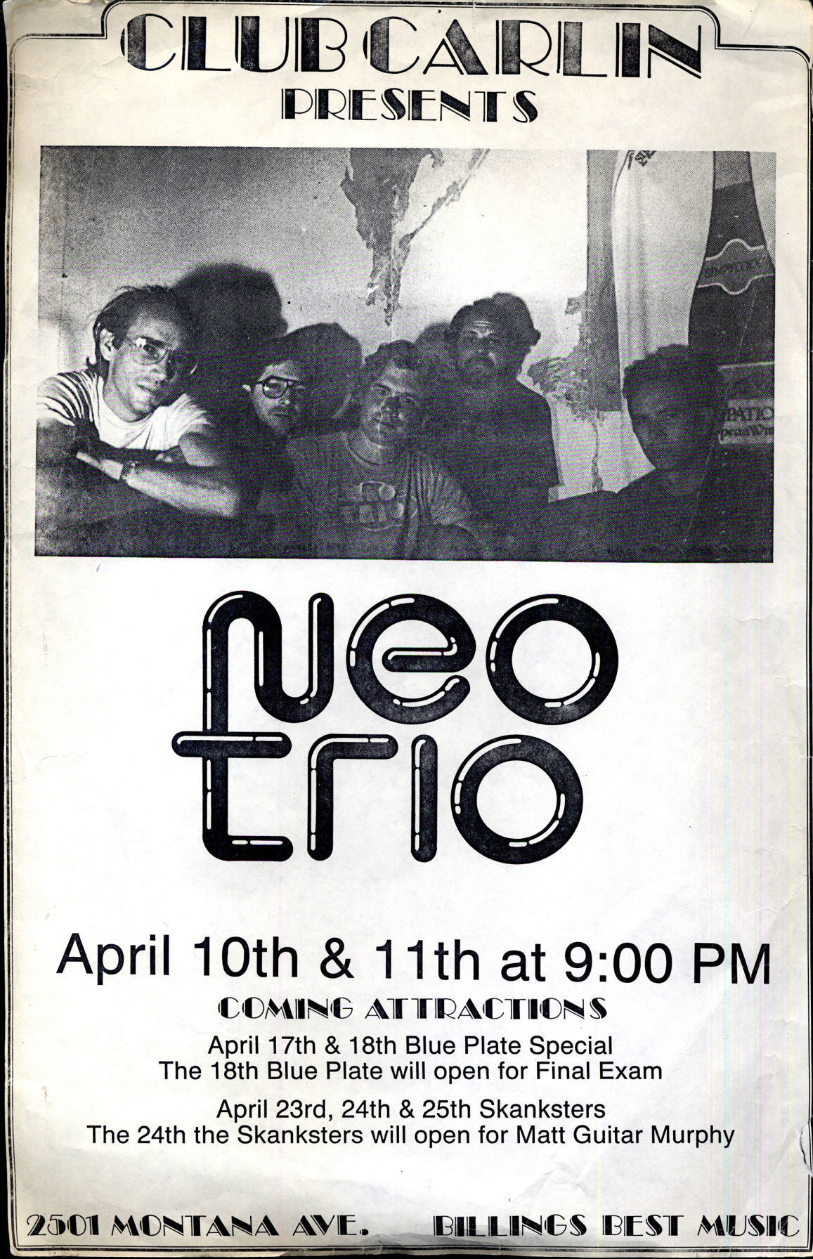 Neo Trio poster, 1987